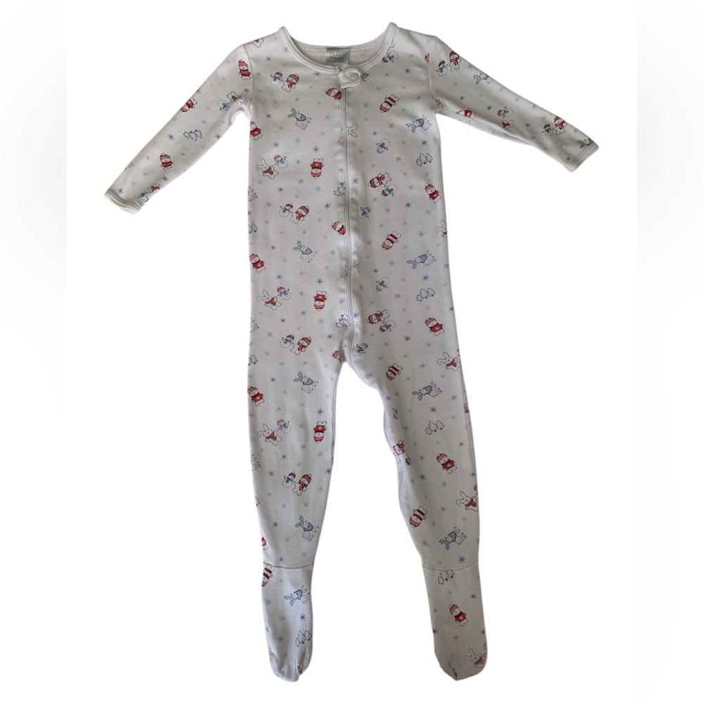 VTG Children’s Place Footie Sleeper 1-Piece Snowman Winter Unisex Kids 36M / 3T